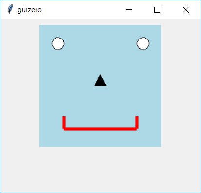 A drawing of a robot face