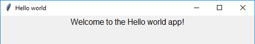 Hello world app