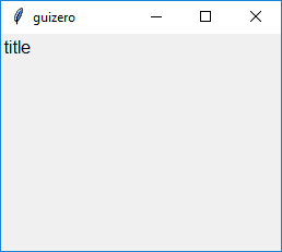 Title at the top
