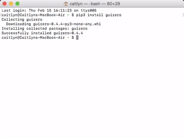 mac pip install