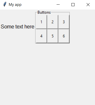 Box with grid layout