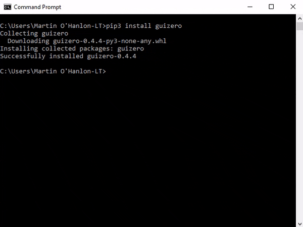 windows pip install